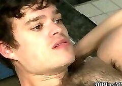 Showering bear ass banged