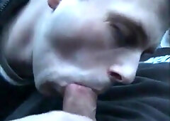 I cum in twinks mouth in car 5