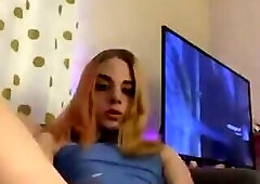 Teen tease and cum