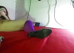Needy wife waited for her spouse to go to work and went to lie down with her lover in the pair's daybed, the wicked breasty golden-haired was ful