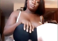 dark-hued transsexual pummeling damsel