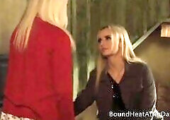 Hawt Lesbo Thrall Masturbating And Reaching Climax With Mistresses Assist