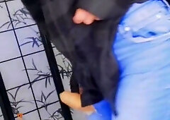 Surprise Jizz Shot thru denim