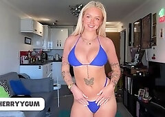 *GIANT TITTIES* Watch Throughout Raiment Try on Haul with British teen