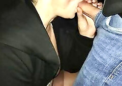 I masturbate during the time that sucking his plump dong in the park