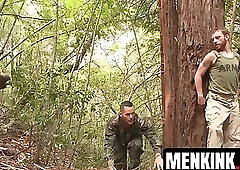 Russian soldier Valentin Petrov suspended and edged outdoors