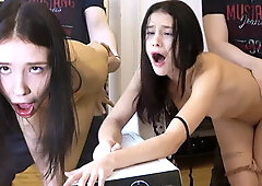 Eye Rolling Anal Orgasms - Surprise Anal Sex Makes Her Brain Melt