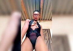 Me dancing to myself on a little black number