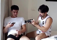 Thai Gay Muscle Porn - Konglah And Khaiwan Trying Out Their New Toys