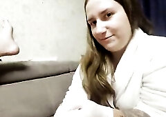Anastasia Headmistress fisting her thrall a chastity strap and weenie milking