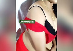 Bhabhi Sexy Boobs In Red Blouse