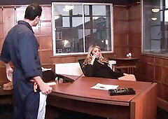 Lascivious secretary enjoys the banging in her indecent office, the office of the sin. Cum in the throat for her.