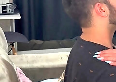 Couple in love getting in with fantasy and total of