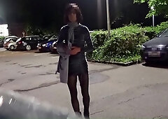 In Public And Piss In Pantyhose