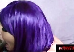 PORNSTARPLATINUM Leya Falcon Gets Takes Ebony Knob In FFM 3some