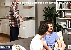 Ryan Bailey And Troye Dean In Kicks Out His Step dad So He Can Be Alone & Be Naughty With His New Stepbro Men
