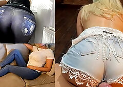 Teasing and Grinding in Denim Jeans Compilation - Part 1