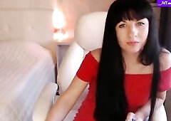 Little Titty M'Lady in Red Hawt Undress-Tease & Snatch Please