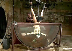 Underwater Inverted Sybian Helpless Big Tittied Blonde Suffers Mindblowing Orgasms - Kink