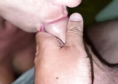 That babe suck my shlong after showering and I filled her throat with jizz