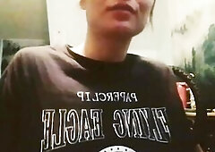 Cute sweetheart playing cute