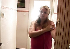 Aged preggy sweetheart sucks on a large dick in advance of her bald twat is banged