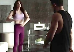 Slut shemale seduces the husband of her friend to anal her