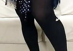 Part Transgender Honoka Rips her Clothes off as she Fan