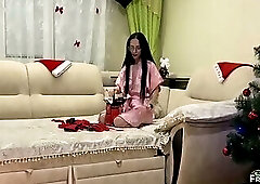 Bound gagged Stepmom, Christmas