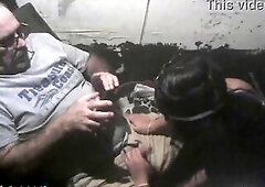 DEEJAY BOOTH FELLATIO - Stripper Geraldine Sucks My Ramrod