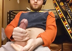 Jacking My Fur Covered Beefstick Till I Jizz