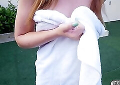 Hunter Rose gets fucked hard by bf