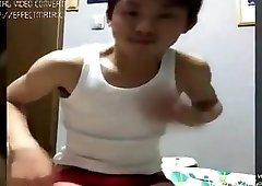 Asian dudes tugging dicks