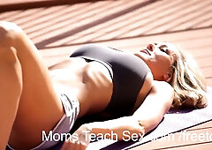 Hot teen fucks boyfriend and step mom