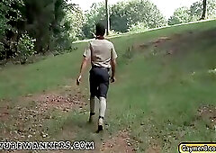 Scout men in the woods sucking and fucking jerking off and cumming