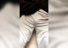Transman Squirting in Shorts