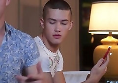 Hot twinks flip flop with facial cum