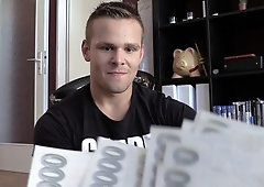 Dude in debt has to sell his ass and get fucked