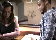 Dark-haired hottie Casey Calvert fucked in the doggy style pose