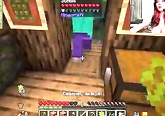 Sexy Banging with Breasty Sweetie Fox After Playing Minecraft