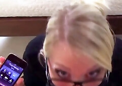 German Blonde Blowjob