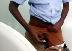 Tamil10inches shows off that big black cock