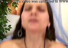 This babe with small tits and a hairy snatch is a sight for horny eyes