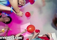 REALITY KINGS - Lucy Foxx Sneaks A Quick Screw During the time that The Party Keeps Going Around Her