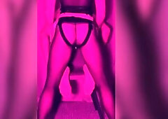 Pegging him on a chair