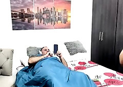 I arrive at my most excellent ally's abode and I meet her boyfriend, that babe attracts me and I wanna bang him, I masturbate so I entice him and