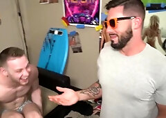 Dick Dorm: Bareback nailing with Blaze Levine Blaze Burton