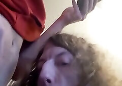 Sucking Dick through pizza box