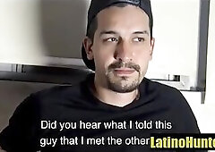 Rugged Straight Latino fucks his first man ass