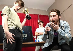 Neon twink anal with Jake Preston and Sam Ledger